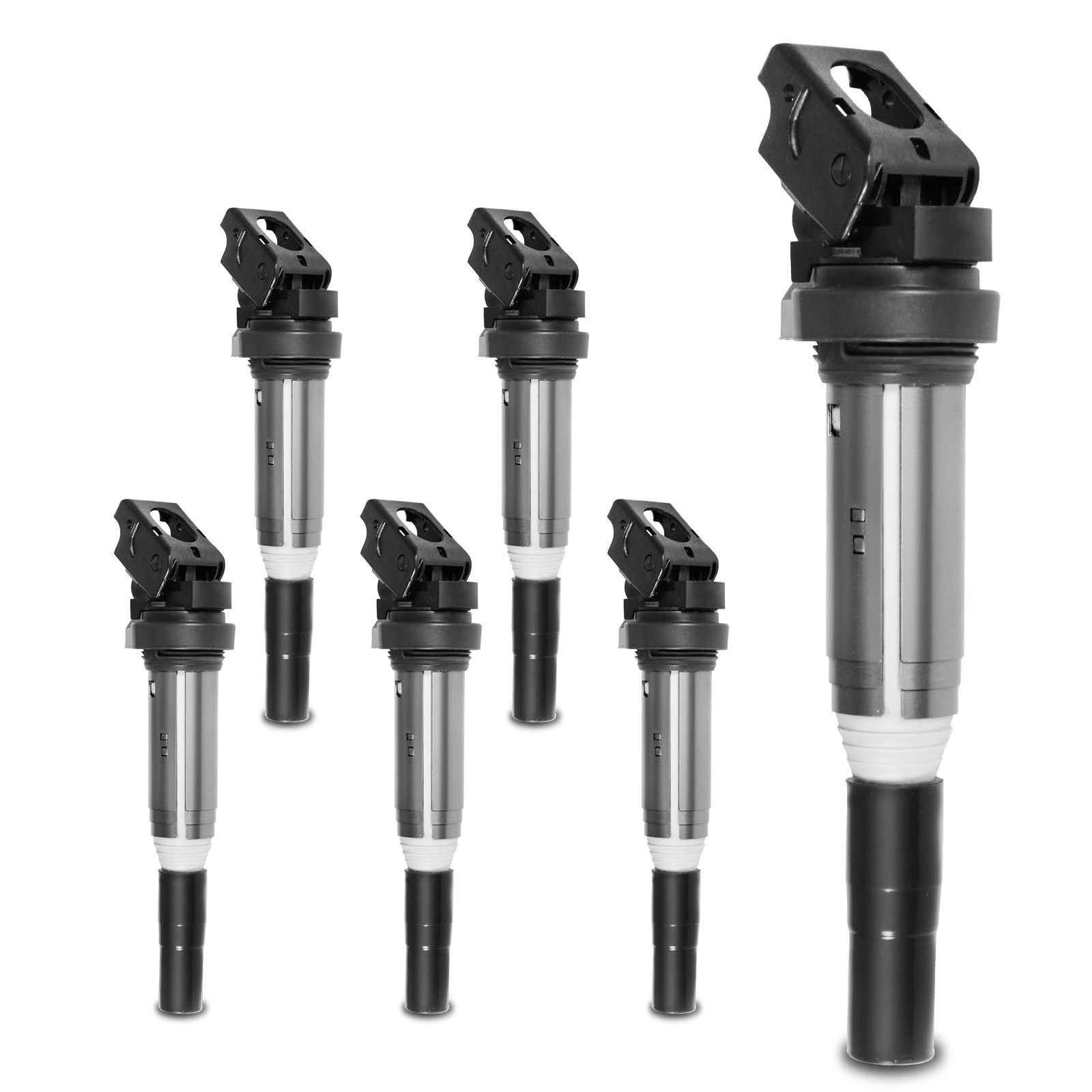 6 Pcs Ignition Coils with 3 Pins for BMW 328i 335i 525i 528i 640i 740Li