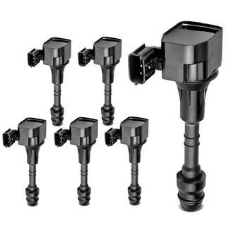 6 Pcs Ignition Coils with 3 Pins for Nissan Frontier Pathfinder Altima Maxima