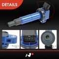 4 Pcs Blue Ignition Coils for Toyota Camry 2002-2011 RAV4 2001-2008 Corolla Lexus