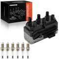 A-Premium  ignition coil &  spark plug kit for 1994 Volkswagen Corrado 2.8L V6