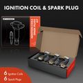 Contents of A-Premium 1993 BMW 525i  ignition coil &  spark plug kit