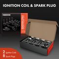 Contents of A-Premium 2004 Pontiac Bonneville 4.6L V8  ignition coil &  spark plug kit