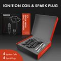 Contents of A-Premium 2016 Ford C-Max  ignition coil &  spark plug kit