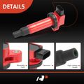 4 Pcs Red Ignition Coils for Toyota Prius 2001-2009 Echo Yaris Scion xA xB L4 1.5L