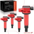 4 Pcs Red Ignition Coils for Toyota Prius 2001-2009 Echo Yaris Scion xA xB L4 1.5L