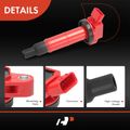 4 Pcs Red Ignition Coils for Toyota Camry RAV4 Corolla Solara Lexus Pontiac Scion