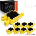 8 Pcs Yellow Ignition Coils for Chevy Silverado 1500 Impala Camaro Tahoe Cadillac