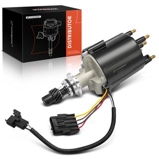 Electronic Distributor with Ignition Module & Cap & Rotor for Chevy Buick GMC