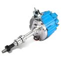Blue Ignition Distributor with Cap & Rotor for Ford Windsor 221 260 289 302 V8