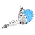 Blue Ignition Distributor with Cap & Rotor for Ford 351C 351M 400 7500 RPM 65K Coil