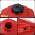 Red Fuel Tank with Cap & Fuel Petcock for Honda ATC250SX 1985 1986 1987