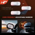 2 Pcs Driver & Passenger Black Textured Mirror with Power Glass Adjust for Chevy Blazer S10 GMC Sonoma