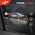 2 Pcs Chrome Powered Heated Mirror Assembly for Chevy Silverado 1500 07-13 GMC