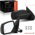 2 Pcs Textured Black Powered Heated Mirror Assembly for Chevy Silverado 1500 14-18 without Turn Signal