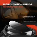 2 Pcs Textured Black Powered Heated Towing Mirror Assembly with Arrow Signal for Chevy Suburban 1500 GMC