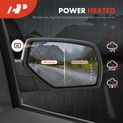 2 Pcs Chrome Powered Heated Mirror Assembly for Chevrolet Silverado 1500 14-18 GMC