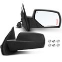 2 Pcs Textured Black Powered Heated Mirror Assembly for Chevrolet Silverado 1500 14-18