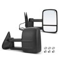 2 Pcs Textured Black Powered Heated Towing Mirror Assembly for Chevy Silverado GMC Sierra 99-07