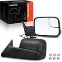 2 Pcs Textured Black Powered Heated Mirror Assembly for Dodge Ram 1500 1998-2001