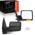 2 Pcs Textured Black Powered Heated Mirror Assembly for Ford F-150 2004-2006