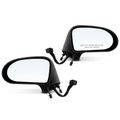 2 Pcs Driver & Passenger Black Mirror with Power Glass Adjust for Buick LeSabre Park Avenue Oldsmobile 88 98