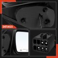 2 Pcs Driver & Passenger Black Mirror with Power Glass Adjust for Jeep Grand Cherokee 96-98