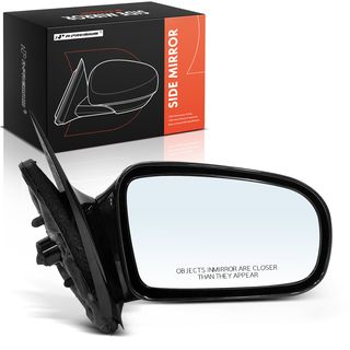 Passenger Black Smooth Mirror with Manual Glass Adjust for Chevy Cavalier Pontiac Sunfire 95-05