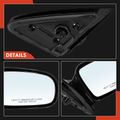 Passenger Black Smooth Mirror with Manual Glass Adjust for Chevy Cavalier Pontiac Sunfire 95-05