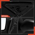 2 Pcs Driver & Passenger Black Smooth Mirror with Manual Glass Adjust for Chevy Cavalier Pontiac