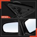 Driver Black Smooth Mirror with Manual Glass Adjust for Chevy Cavalier Pontiac Sunfire 1995-2005