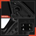 2 Pcs Driver & Passenger Black Smooth Mirror with Power Glass Adjust for Chevrolet Cavalier Pontiac Sunfire