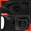 Driver Black Mirror with Power Glass Adjust for Ford Contour Mercury Mystique 1995-2000