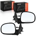 2 Pcs Driver & Passenger Black Mirror with Power Glass Adjust for Ford Chevrolet Blazer S10 GMC