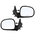 2 Pcs Driver & Passenger Black Mirror with Power Glass Adjust for Ford Chevrolet Blazer S10 GMC