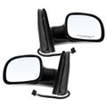 2 Pcs Driver & Passenger Black Mirror with Power Glass Adjust for Chrysler Town & Country