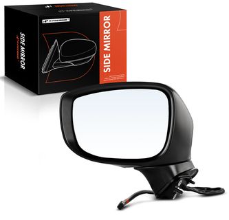 Front Driver Black Manual Folding Mirror for Mazda CX-5 17-22 with Signal Light