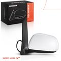 Driver Side Power Door Mirror - Compatible with Toyota Sienna 2011-2017 - Heated Manual Folding White Outside Rear View Mirror