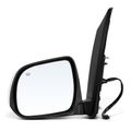 Driver Side Power Door Mirror - Compatible with Toyota Sienna 2011-2017 - Heated Manual Folding White Outside Rear View Mirror