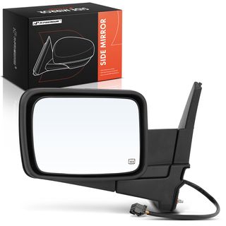 Front Driver Black Power Heated Mirror for Jeep 2006-2010