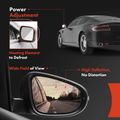 Front Driver Black Power Heated Mirror with 5-Pins for Honda Civic 2016-2021