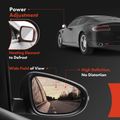 Front Driver White Power Heated Mirror for 2012 Toyota Prius V