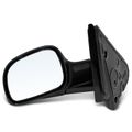 Driver Black Mirror with Manual Glass Adjust for Chrysler Town & Country Voyager