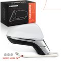 Front Passenger White Power Heated Mirror for 2017 Lexus NX200t