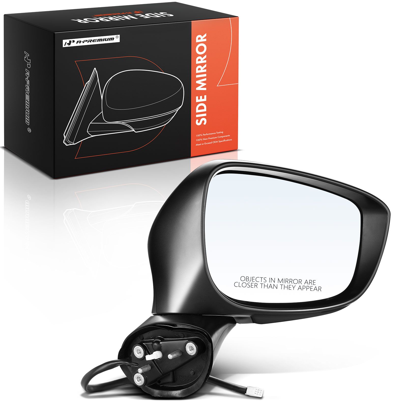 Front Passenger Black Power Heated Mirror with Turn Lamp for 2015 Mazda CX-5