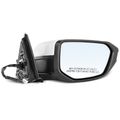 Front Passenger White Power Mirror with 3-Pin for Honda Civic 2016-2021