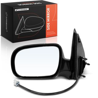 Driver Black Smooth Mirror with Power Glass Adjust for Chevrolet Venture Pontiac Trans Sport