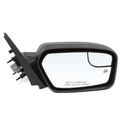 Passenger Textured Black Mirror with Power Glass Adjust for Ford Fusion Mercury