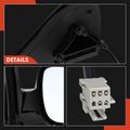 2 Pcs Driver & Passenger Black Smooth Mirror with Power Glass Adjust for Chevrolet Venture Oldsmobile