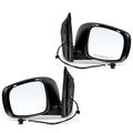 2 Pcs Driver & Passenger Primed Black Mirror with Power Glass Adjust for Dodge Grand Caravan Chrysler