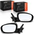 2 Pcs Driver & Passenger Black Mirror with Power Glass Adjust for Dodge Charger Chrysler 300